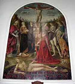 Якопо дель Селлайо. Распятие со святыми. Конец XV в.