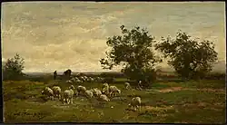 Пейзаж с овцами. Между 1855 и 1894. Институт искусств Стерлинга и Франсин Кларк, Уильямстаун, Массачусетс, США