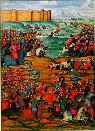 Картина битвы Надир-шаха против Ильбарс-хана