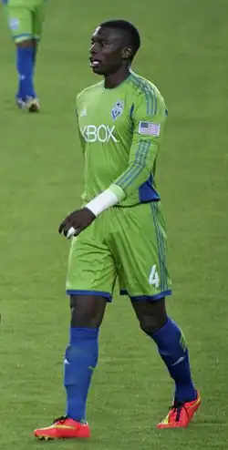 Анибаба в составе «Сиэтл Саундерс» (август 2014)