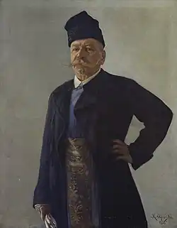 «Józef Studencki в живецком костюме»