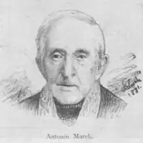 Портрет Антонина Марека работы Я. Вилимека