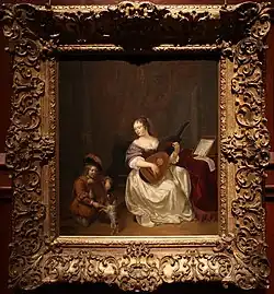 Лютнистка с мальчиком и собакой. Художественный музей Цинциннати, Цинциннати, штат Огайо, США.