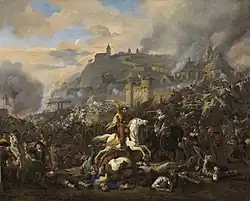 Штурм крепости. 1711. Холст, масло. Баварские Государственные собрания картин, Мюнхен