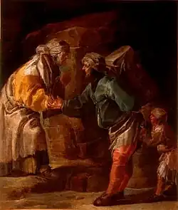 Гадалка. Между 1631 и 1651. Дерево, масло. Музей изящных искусств и археологии, Безансон