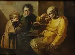 Три возраста человека. Между 1616 и 1651. Дерево, масло. Музей изящных искусств и археологии, Безансон