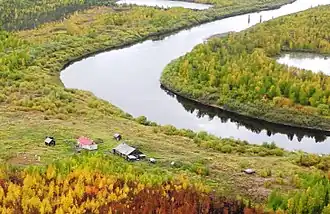 Турухан у посёлка Янов Стан