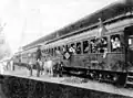 Поезд с японскими иммигрантами из Сантуса в Сан-Паулу (1935)