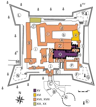 План монастыря Ясна Гура