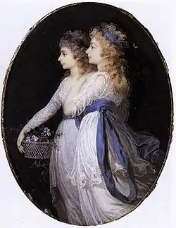 Портрет Джорджианы, герцогини Девонширской и леди Элизабет Уоллес. Собрание Уоллеса, Лондон.