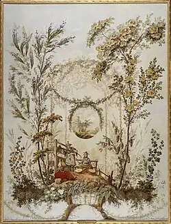 Ж.-Б. Пильман. Композиция в стиле шинуазри. Холст, масло. 1765. Музей изящных искусств города Парижа