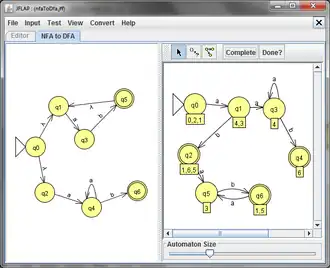 Скриншот программы JFLAP