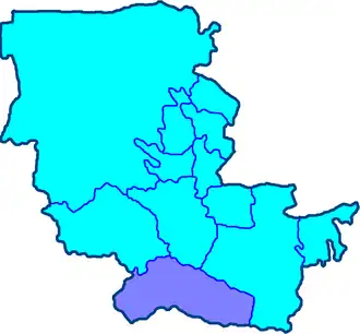 Бахмальский район на карте