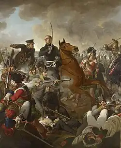 Гибель «Чёрного герцога» Фридриха Вильгельма Брауншвейгского в битве при Катр-Бра