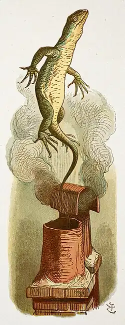 Ящерица Билль вылетает в трубу