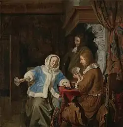 Игроки в карты. 1660-е. Холст, масло. Частное собрание