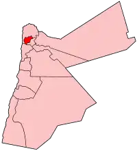 Аджлун на карте