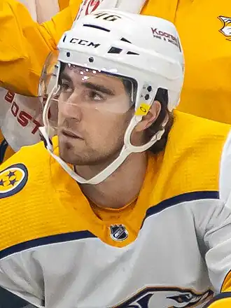 Гросс в форме клуба «Нэшвилл Предаторз» в 2022 году