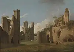 Замок Карнарвон. Ок. 1780. Холст, масло. Йельский центр британского искусства. Нью-Хейвен, Коннектикут, США