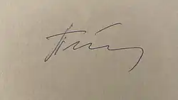 Изображение автографа