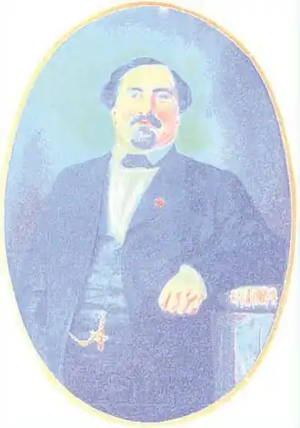 Ахилл Жюбиналь, портрет работы E. Sans