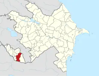 Джульфинский район на карте