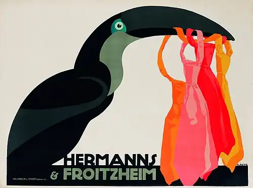 Реклама галстуков Hermanns & Froitzheim (1911).