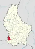 Расположение коммуны на карте Люксембурга