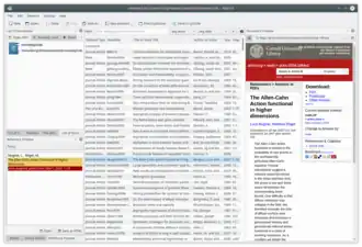 Скриншот программы KBibTeX