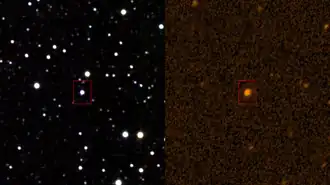 Инфракрасный (слева) и ультрафиолетовый (справа) диапазоны