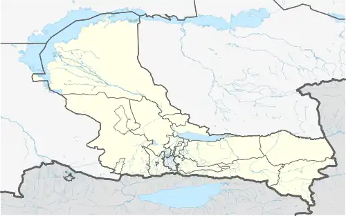 Узынагаш на карте