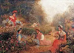 Женщина, играющая на уде