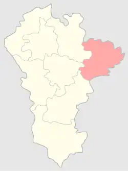 Ленчицкий уезд на карте