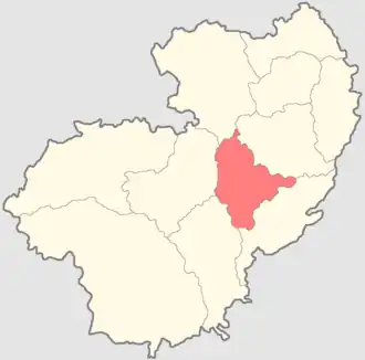 Перемышльский уезд на карте