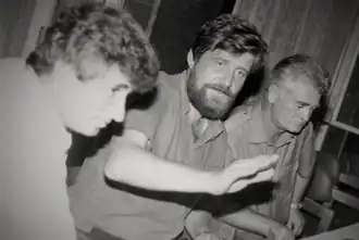 Слева направо: Сергей Матосян, Руслан Кишмария, Султан Сосналиев, 1993 год