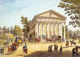 Каменноостровский театр.  Картина 1830-х годов