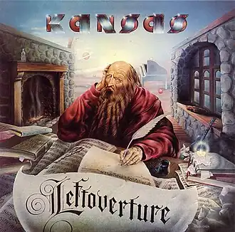 Обложка альбома Kansas «Leftoverture» (1976)
