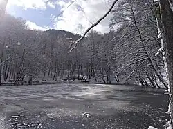 Озеро Дерингёль зимой