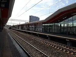 Вид в сторону области на платформы