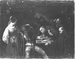 Игроки в карты. 1837. Старая национальная галерея, Берлин