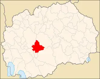 Община Долнени на карте