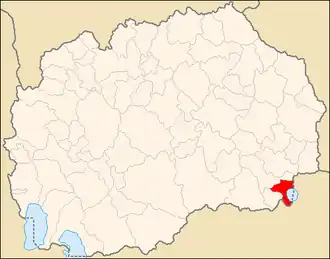 Община Дойран на карте