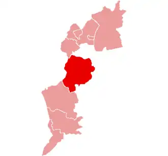 Оберпуллендорф (округ) на карте