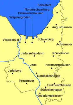 Нижнее течение реки Яде в границах общины Яде