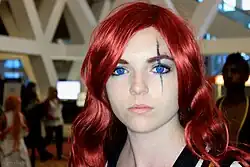 Модель, снятая с использованием кольцевой фотовспышки