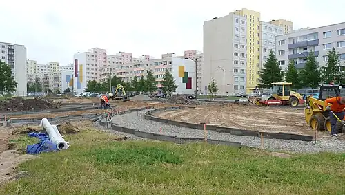 Строительство детской площадки, 2015 год