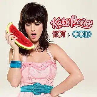Обложка сингла Кэти Перри «Hot n Cold» (2008)