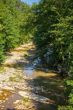 Низовья реки Кавярзе, в 400 м от устья