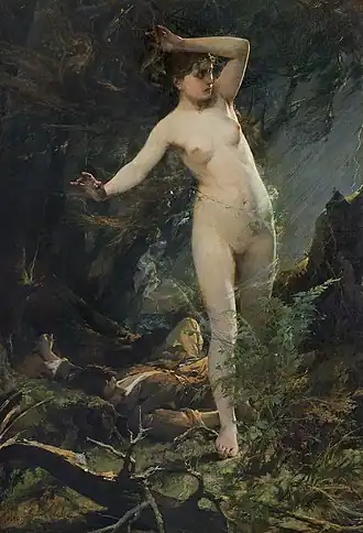 «Милда, богиня любви (литовская Венера)», Казимир Альхимович (1890)