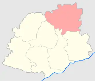 Келецкий уезд на карте